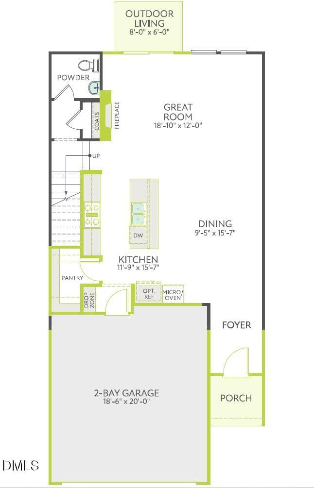 Lot 35- Ellis- 1st Floor - 233 Denim Rose Way, Morrisville, NC 27560, Morrisville