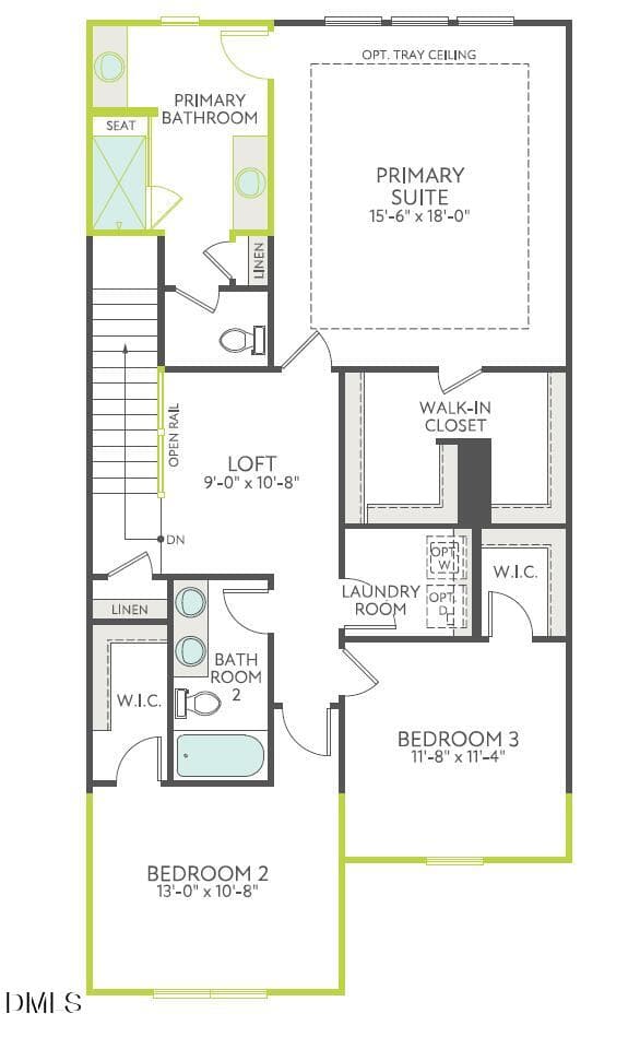 Lot 35- Ellis- 2nd Floor - 233 Denim Rose Way, Morrisville, NC 27560, Morrisville