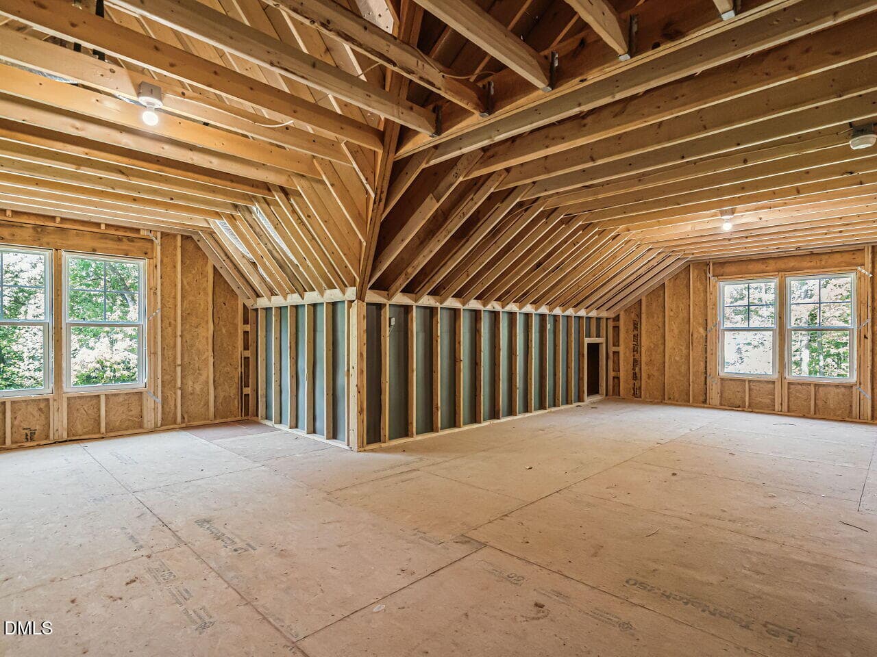 Unfinished 3rd floor - 8721 Little Deer Lane, Raleigh, NC 27613