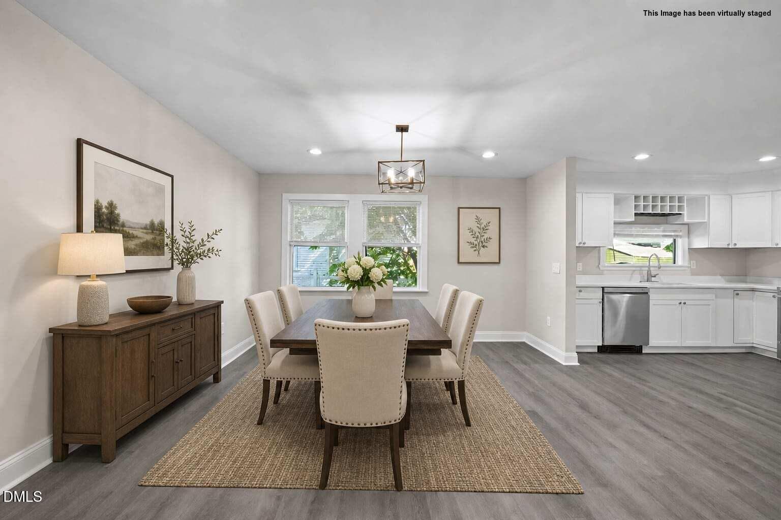 staged-Living-305 Broad St-traditional - 305 Broad Street, Oxford, NC 27565, Oxford