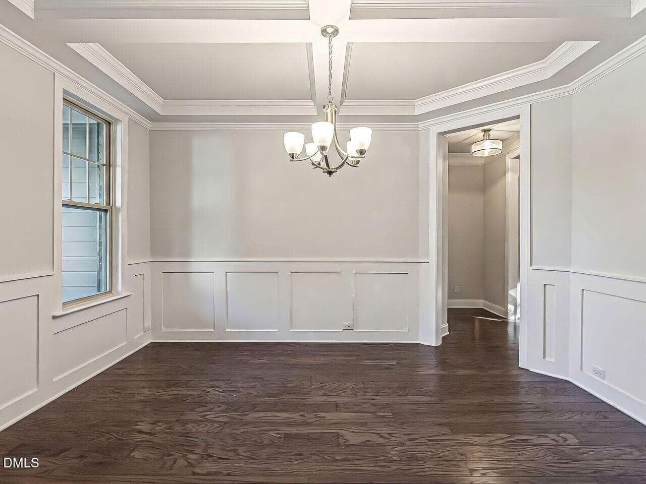 Elegant Dining Room w/ Coffered Ceiling - 433 Belle Gate Place, Cary, NC 27519