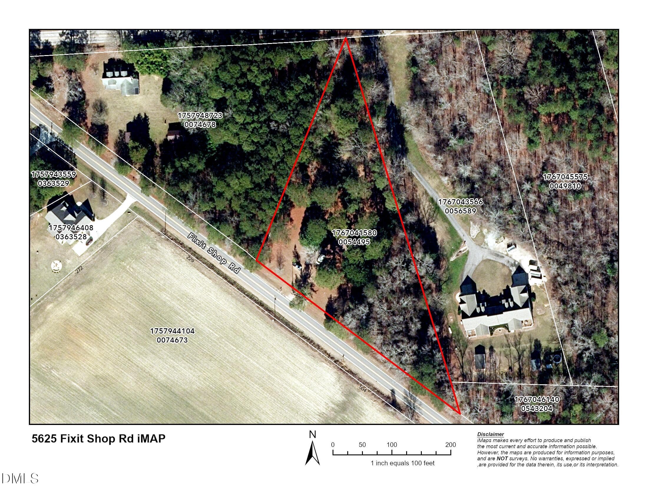 Aerial View - 5625 Fixit Shop Road, Wake Forest, NC 27587, Wake Forest
