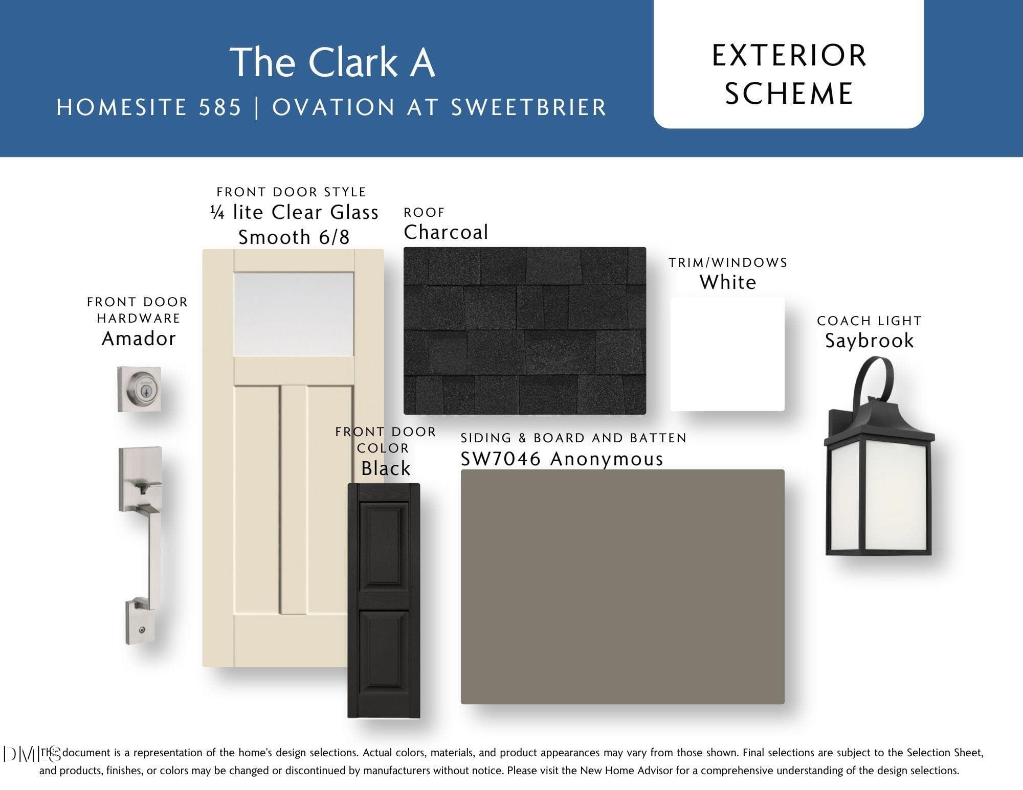 Exterior Colors - 1016 Greer Mill Grove 585, Durham, NC 27703