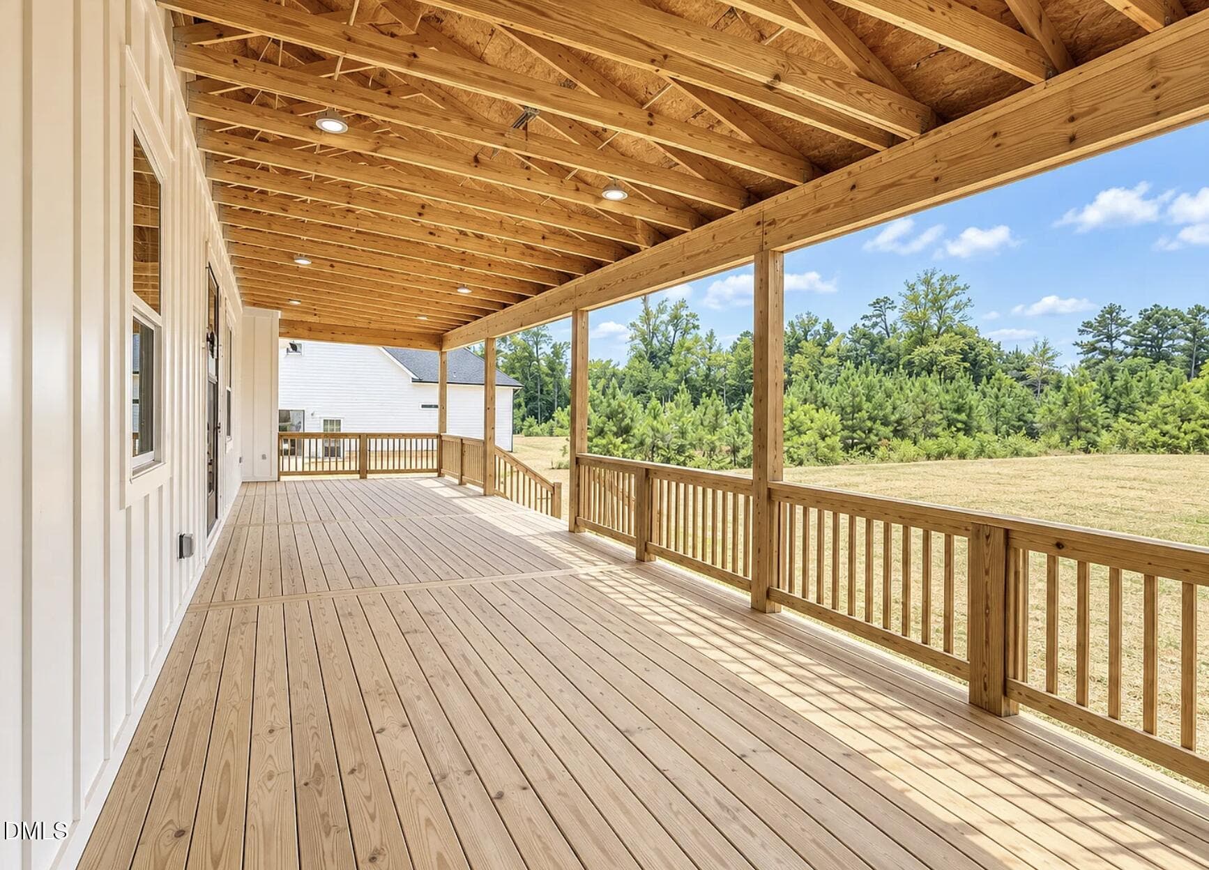 Covered Rear Porch - 2875 Good Shepherd Trail, Spring Hope, NC 27882, Spring Hope