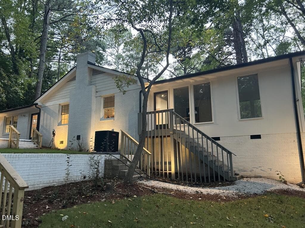 03-Back View - 1409 Trailwood Drive, Raleigh, NC 27606
