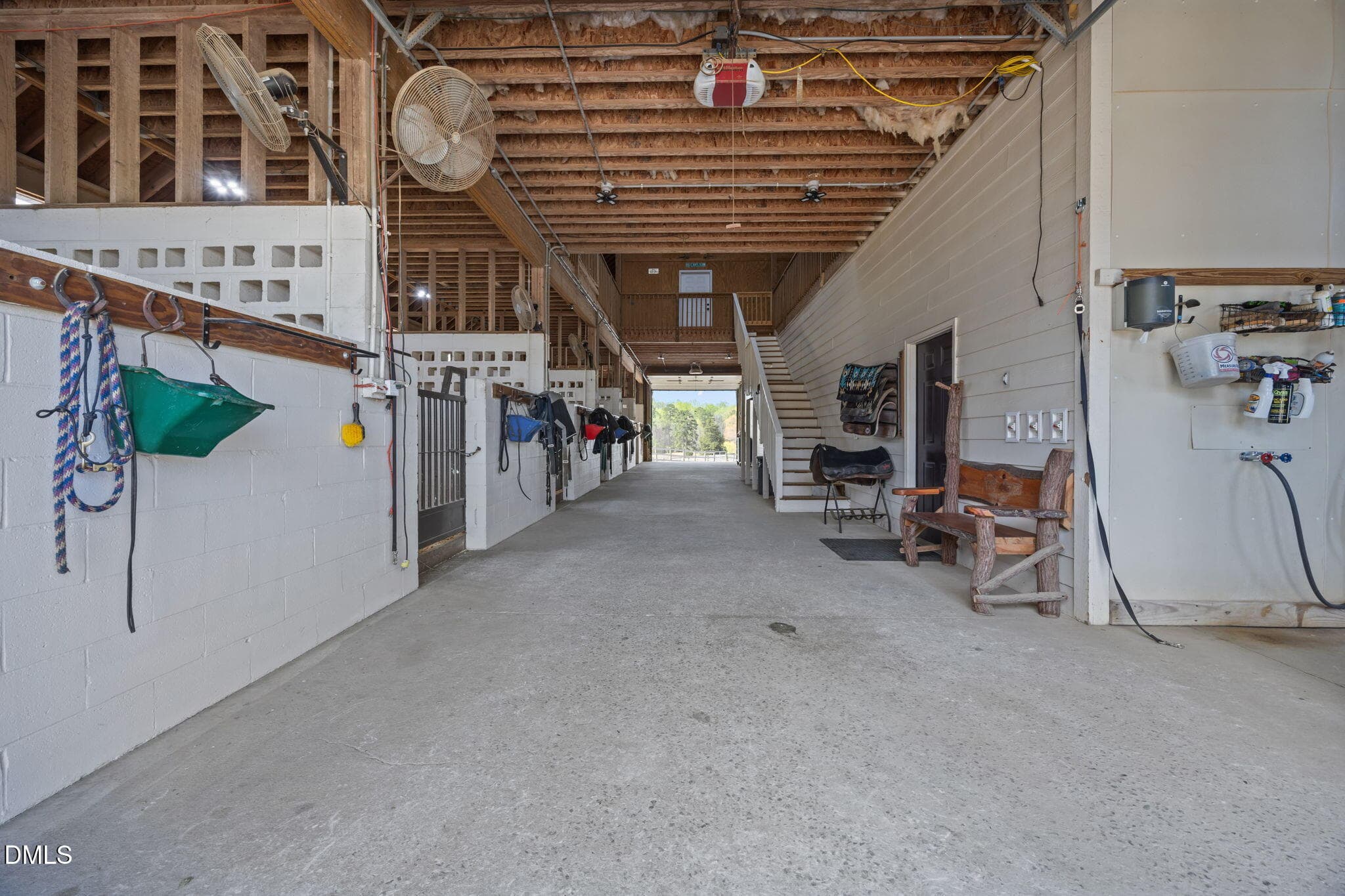 Barn aisle - 4578 Millpoint Road, Greensboro, NC 27406
