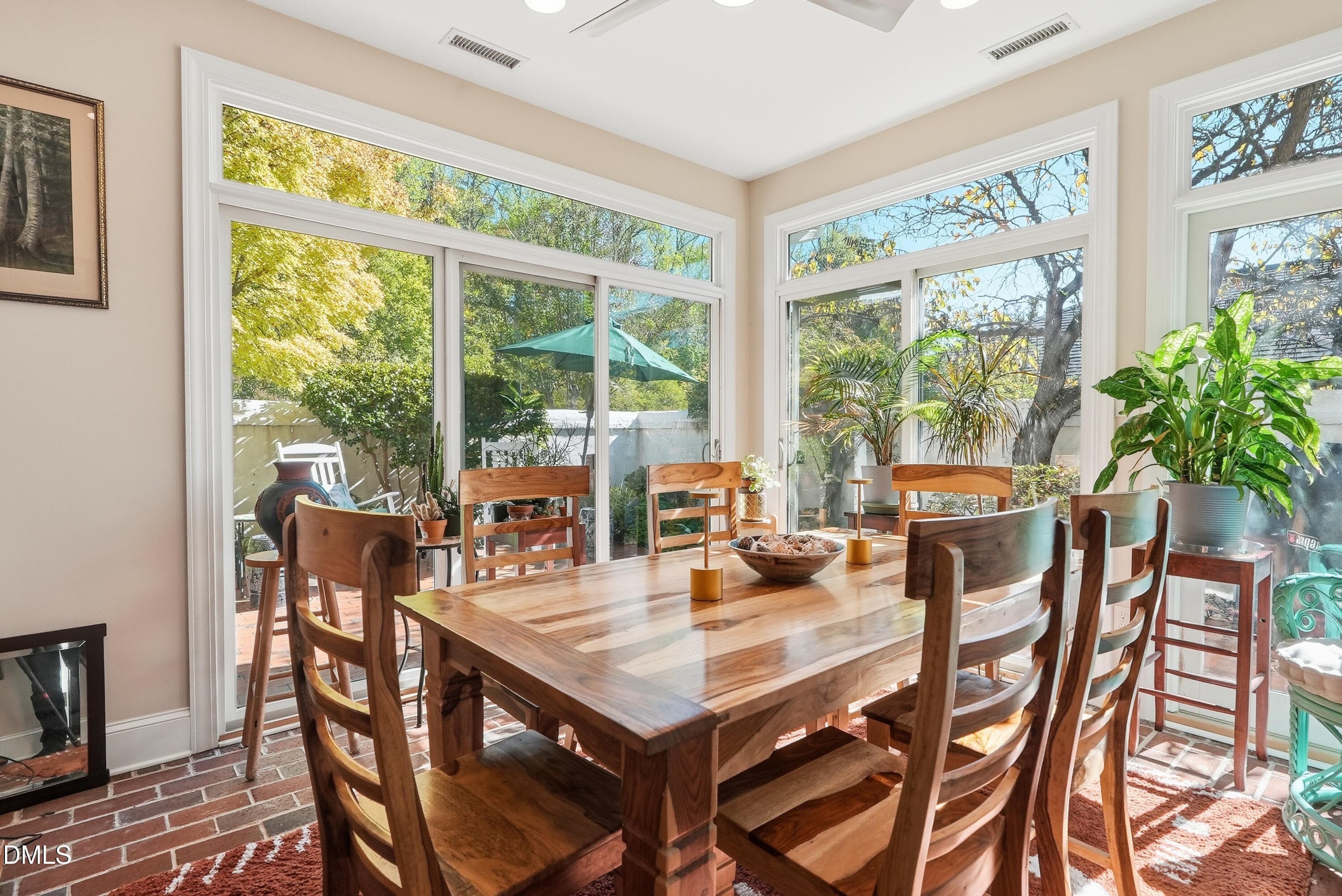 Sunroom used as dining - 12 Macon, Pittsboro, NC 27312