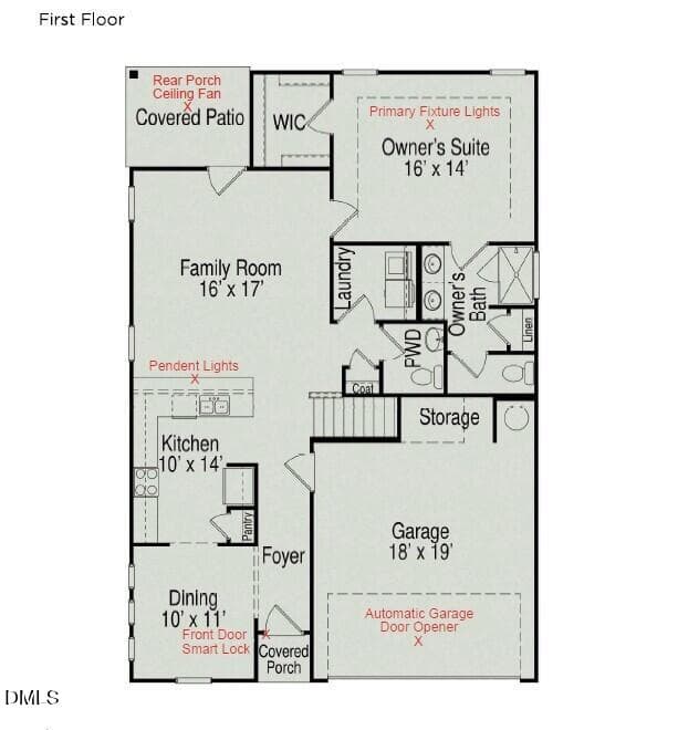 First Floor - 412 Barter Drive, Vass, NC 28394