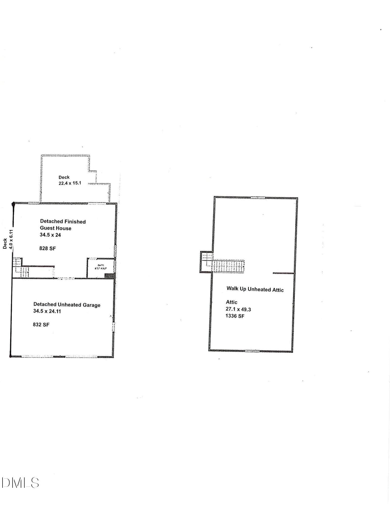 Detached Garage Floor Plan - 2983 Hallie Burnette Road, Oxford, NC 27565