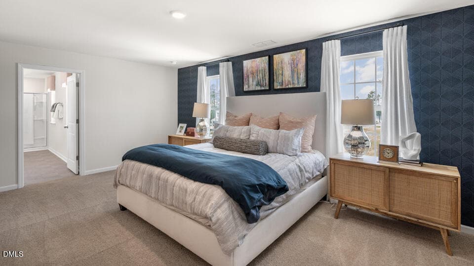 PRIMARY SUITE BEDROOM - 193 Reagan Crest Drive, Wilsons Mills, NC 27520