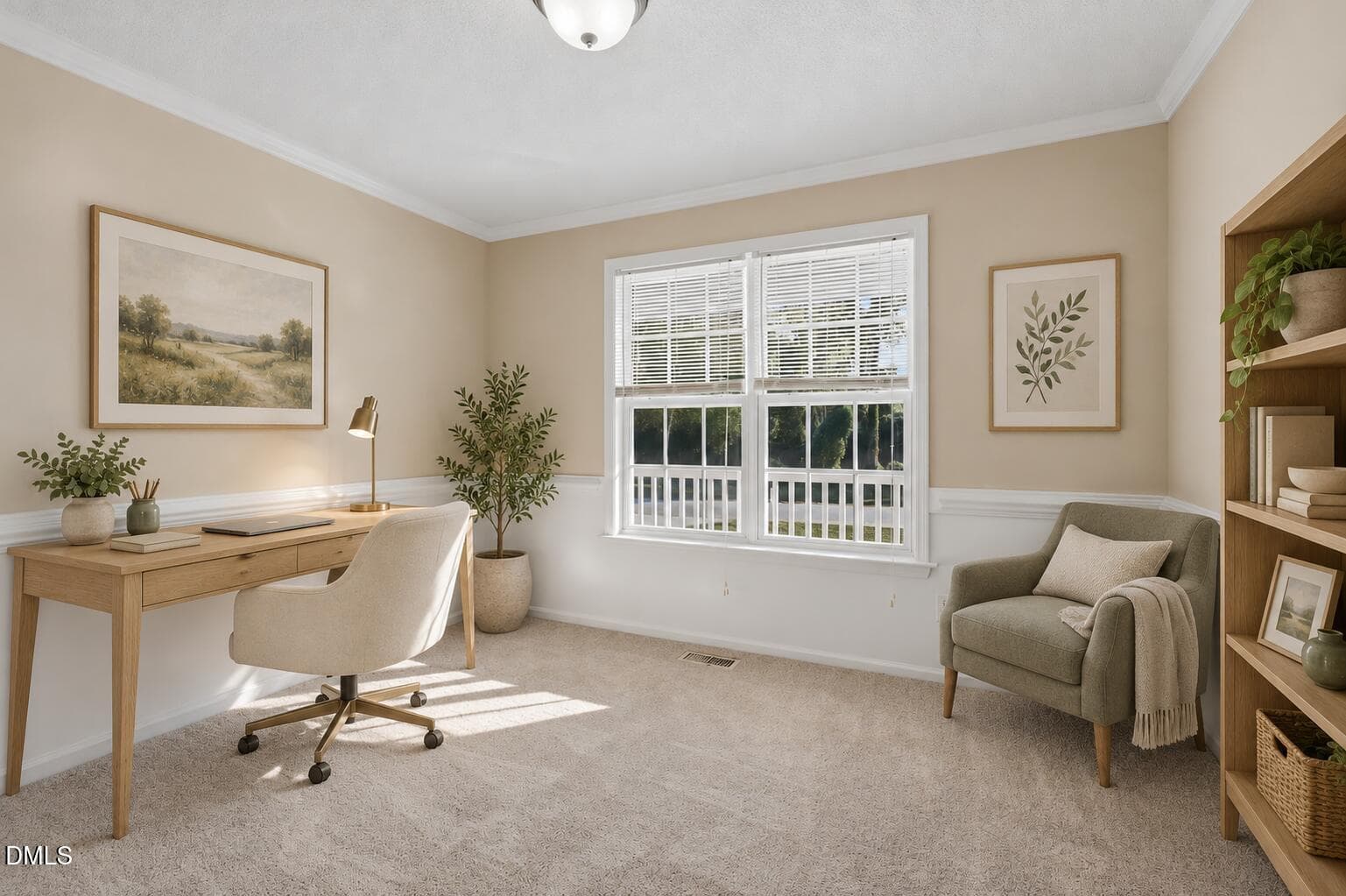 Office Study Staged - 27 Old Tree Court, Willow Springs, NC 27592