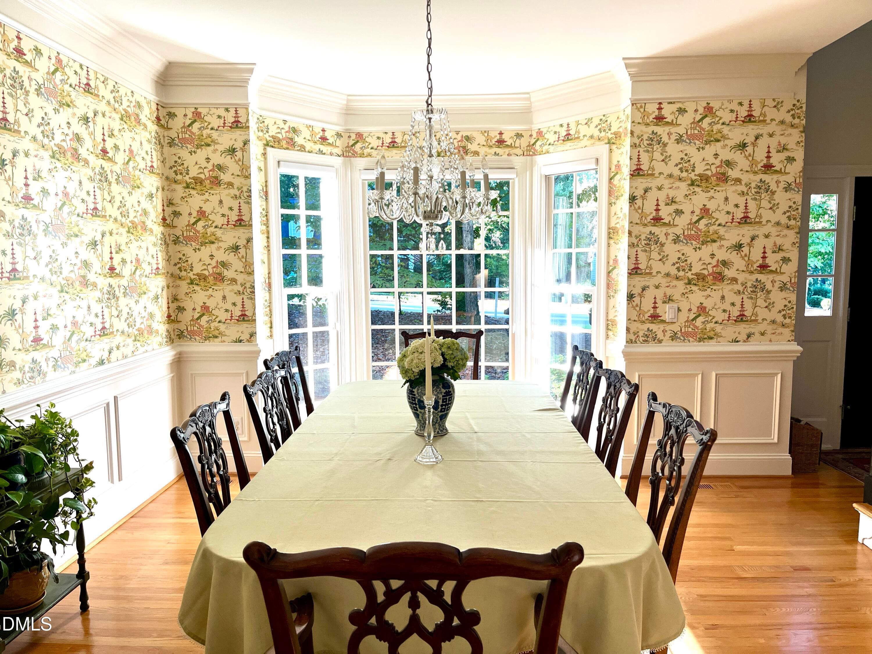 Light-filled dining room with bay window - 200 Killingsworth Drive, Cary, NC 27518