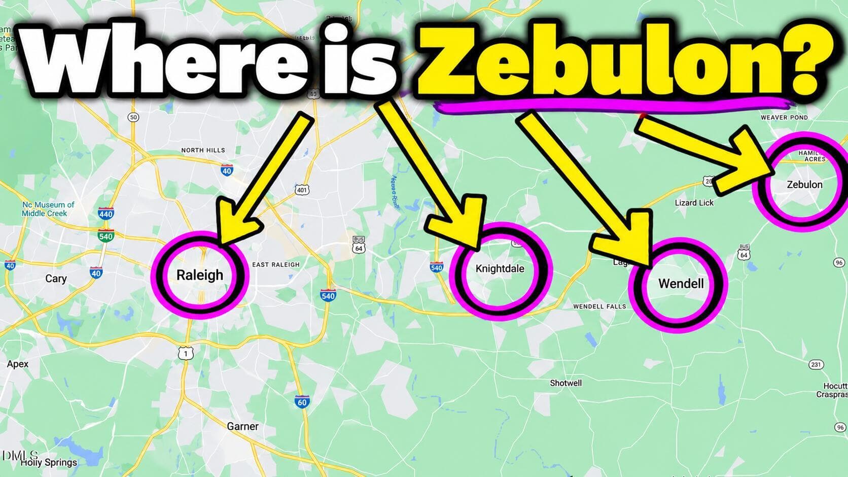 Where is Zebulon on Map - 4240 Marsh View Lane, Zebulon, NC 27597