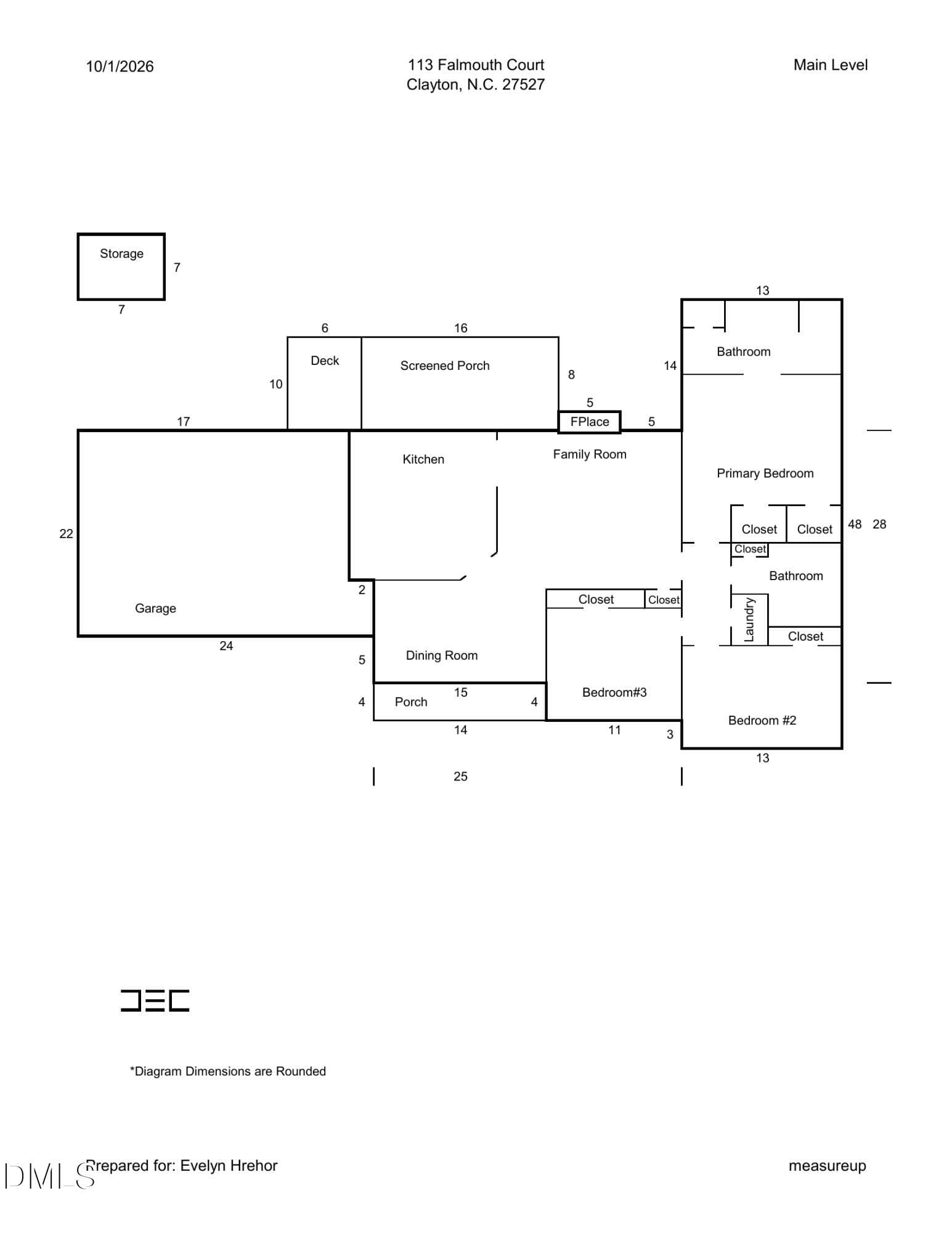 113_Falmouth_Floor_Plan_page_1 - 113 Falmouth Court, Clayton, NC 27527