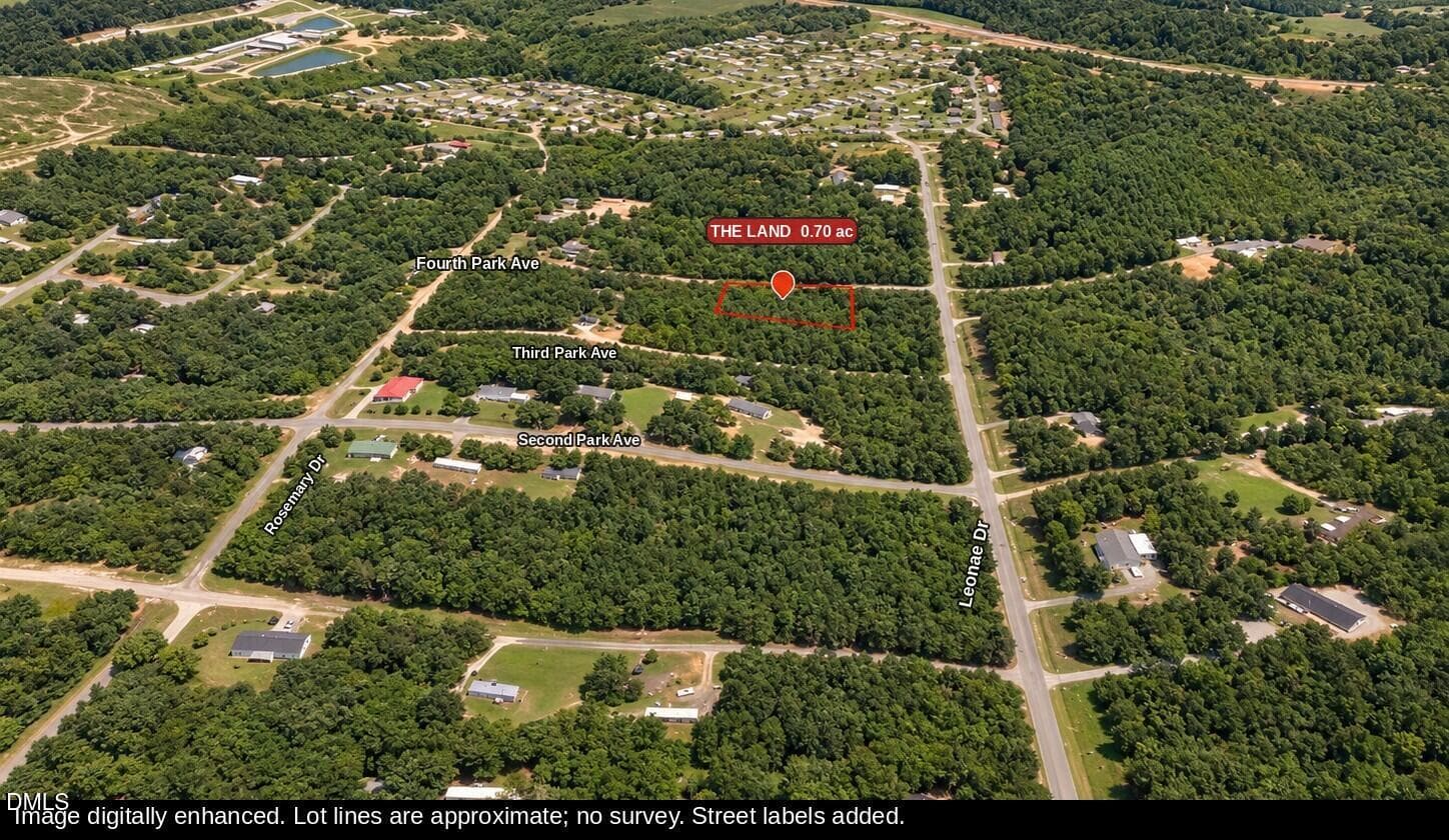Aerial View South Over Forest Park - 00-00 Fourth Park Avenue, Randleman, NC 27317