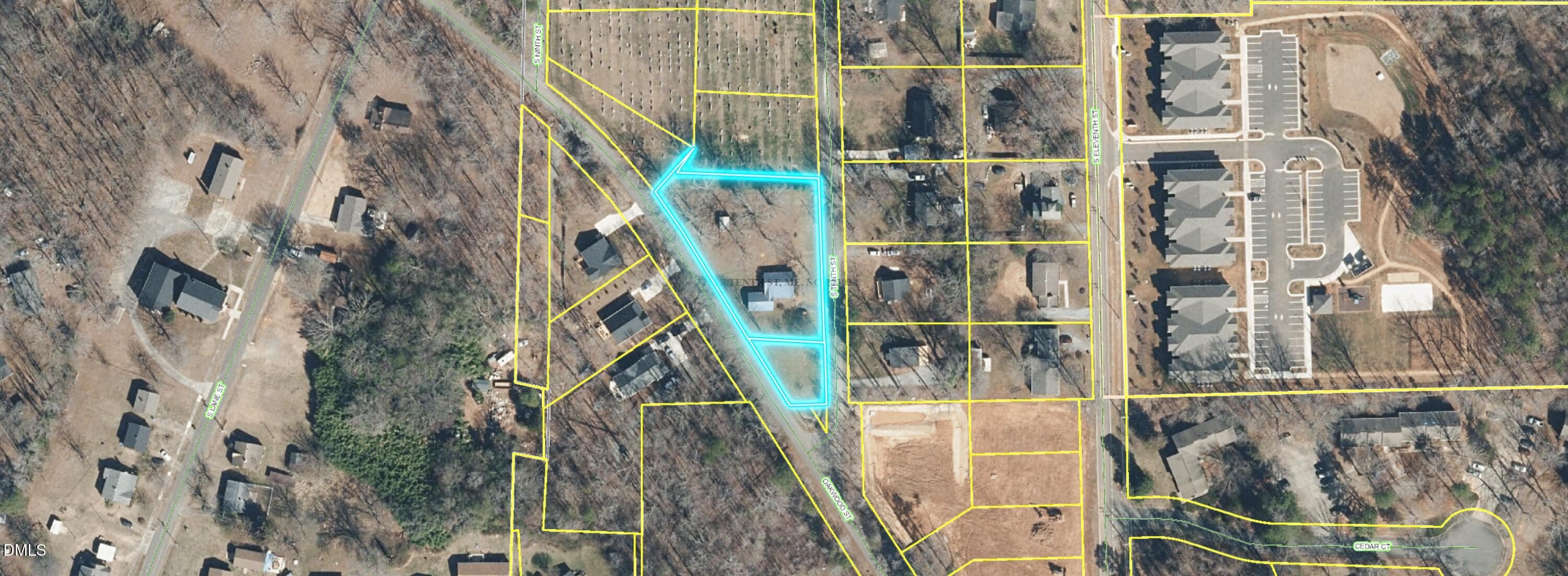 parcels_glow_outline - 218 S 10th Street, Mebane, NC 27302
