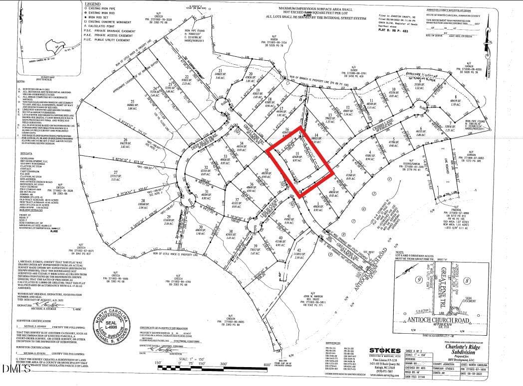 CR 15 Plat Map - 27 Cribbs Lane, Middlesex, NC 27557
