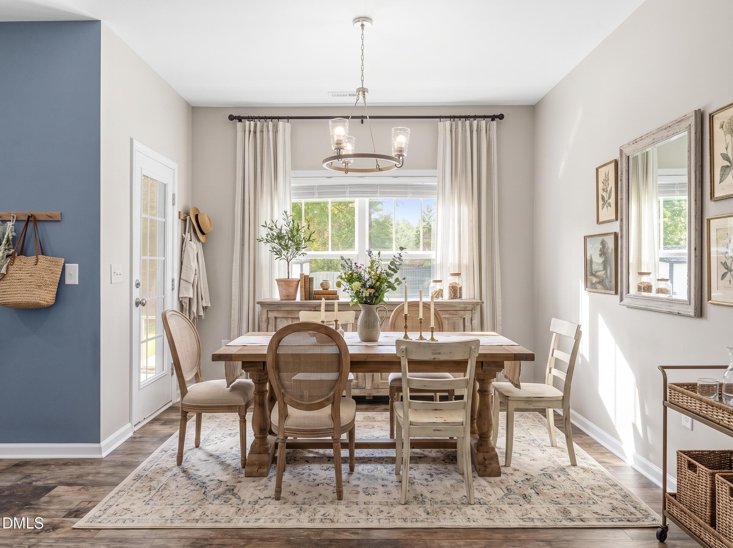 Dining Room - Virtual Staging - 145 Talicud Trail, Apex, NC 27539