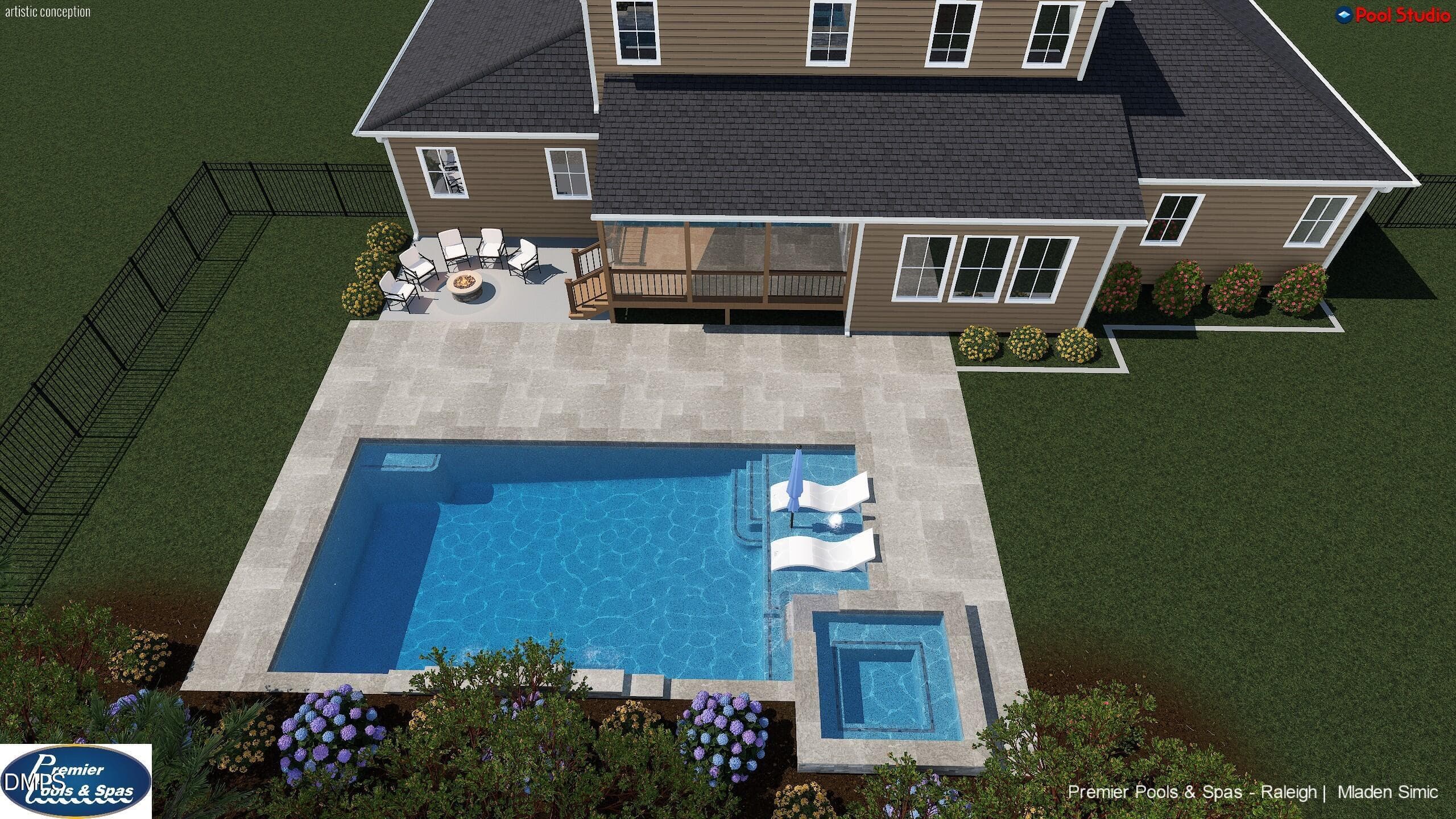 Rockport Pool Drawing 3 - 556 Rockport Drive, Clayton, NC 27527