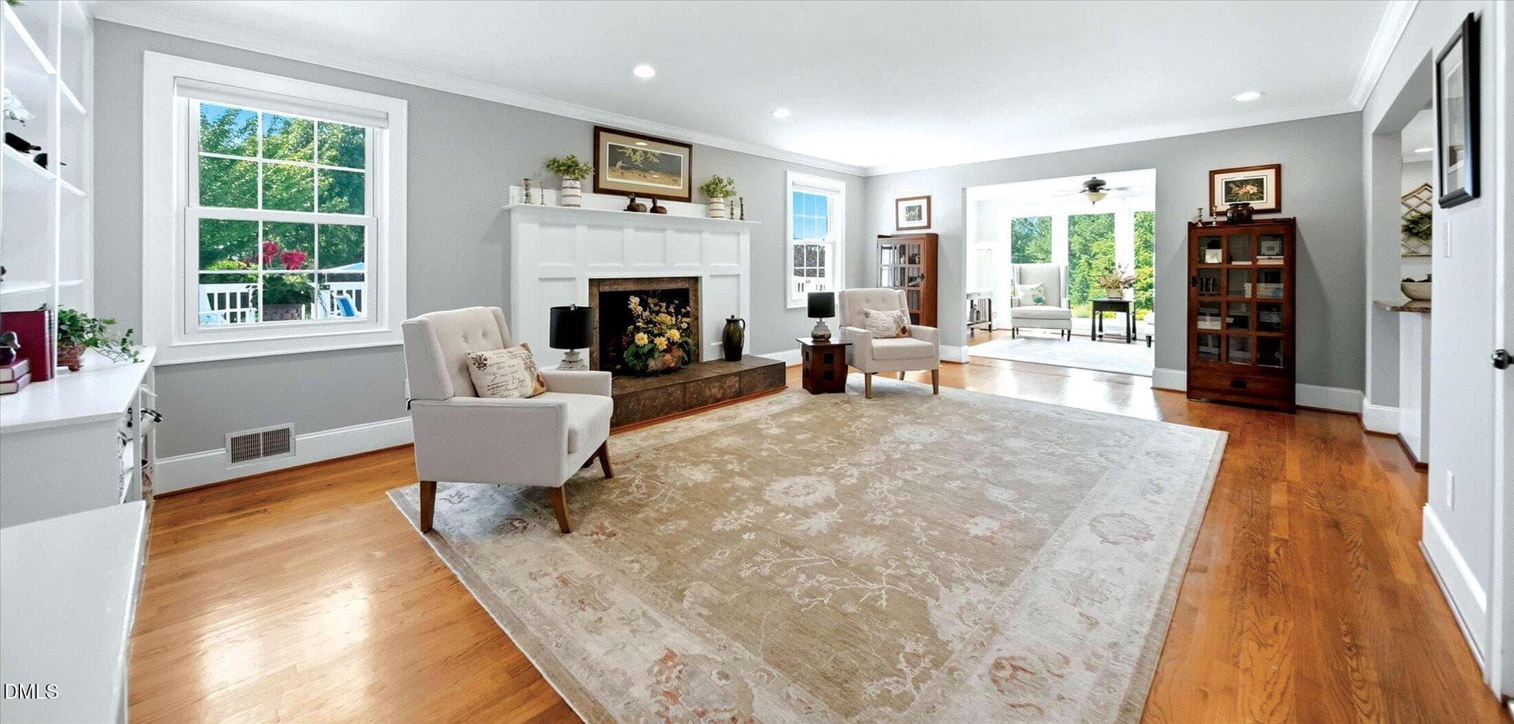 03-den-fireplace - 3453 Plateau Road, Newton, NC 28658