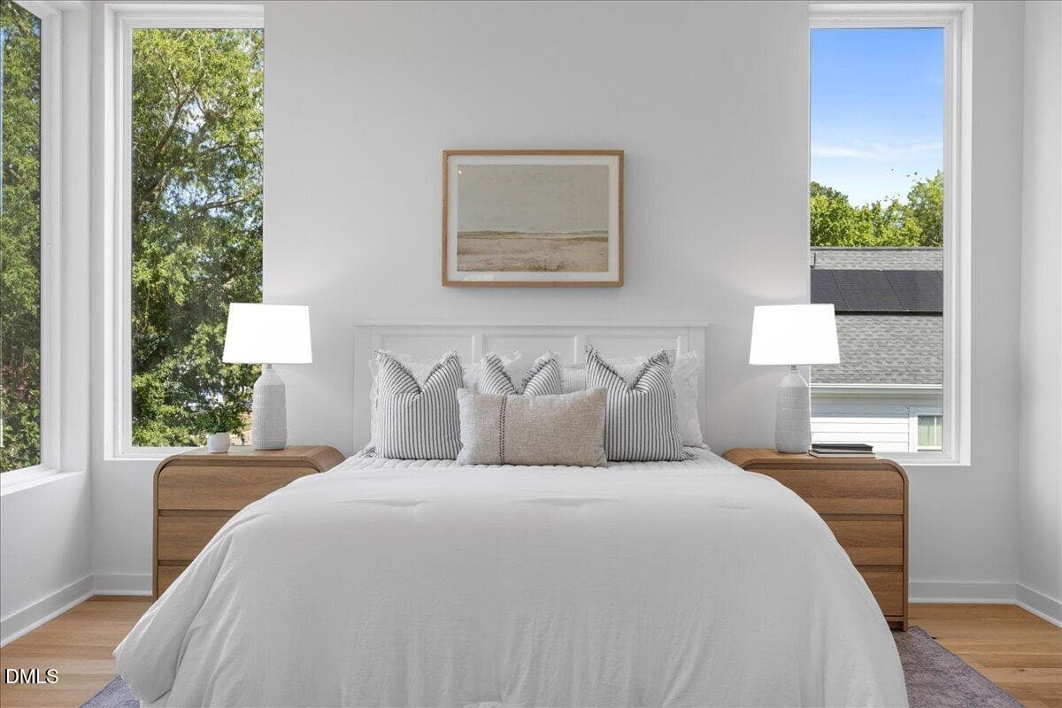 Staged Bedroom - 804 Cotton Place 102, Raleigh, NC 27601