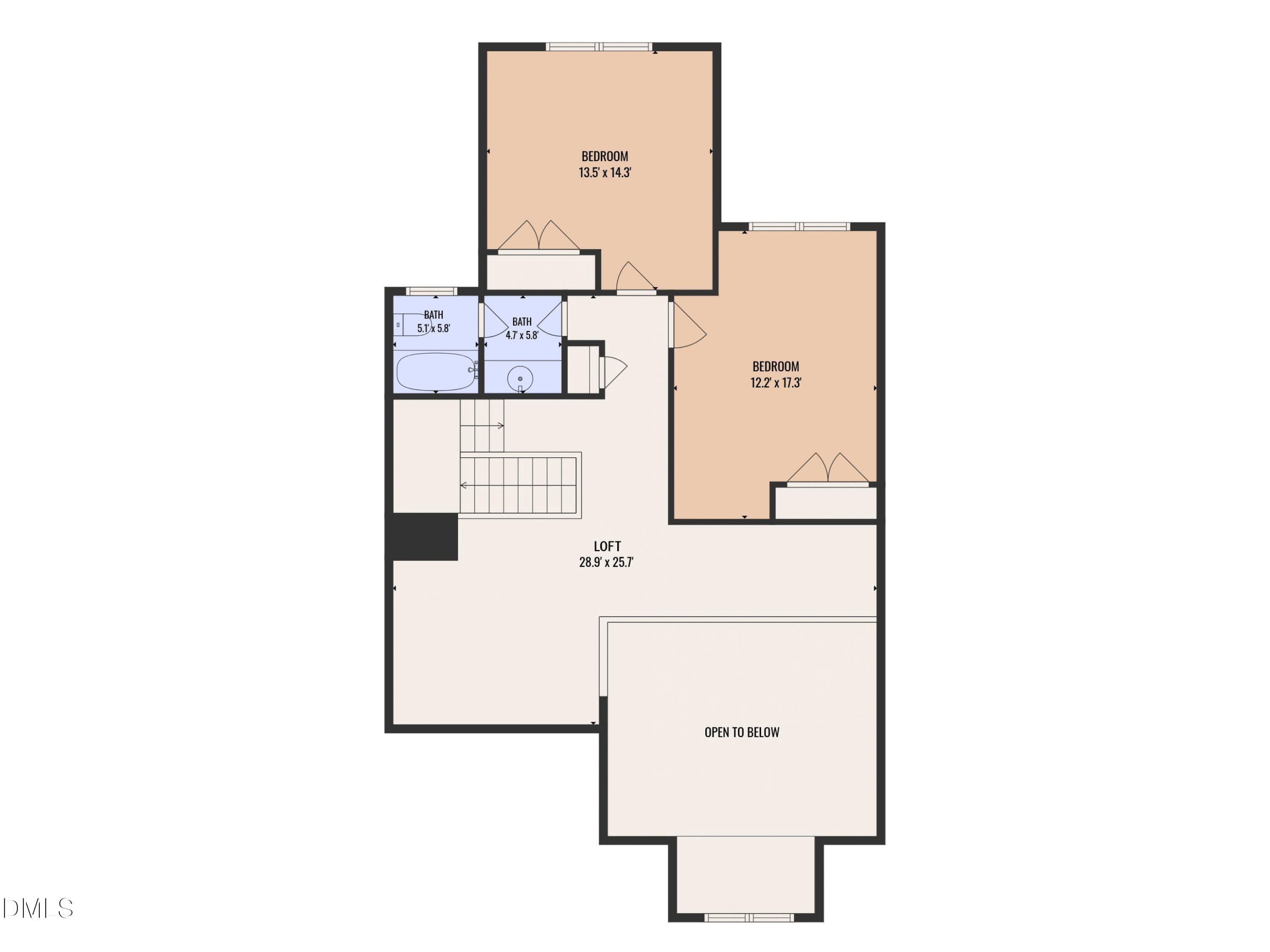 1104 Palace Garden Way, second floor pla - 1104 Palace Garden Way, Raleigh, NC 27603