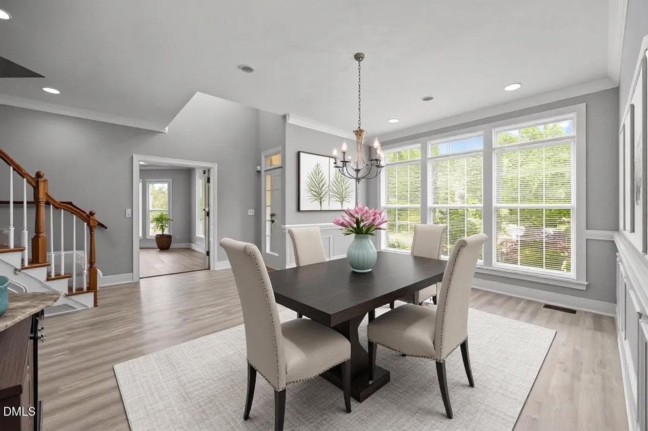 2601 Dun Loring Virtually Staged Dining - 2601 Dun Loring Drive, Wake Forest, NC 27587