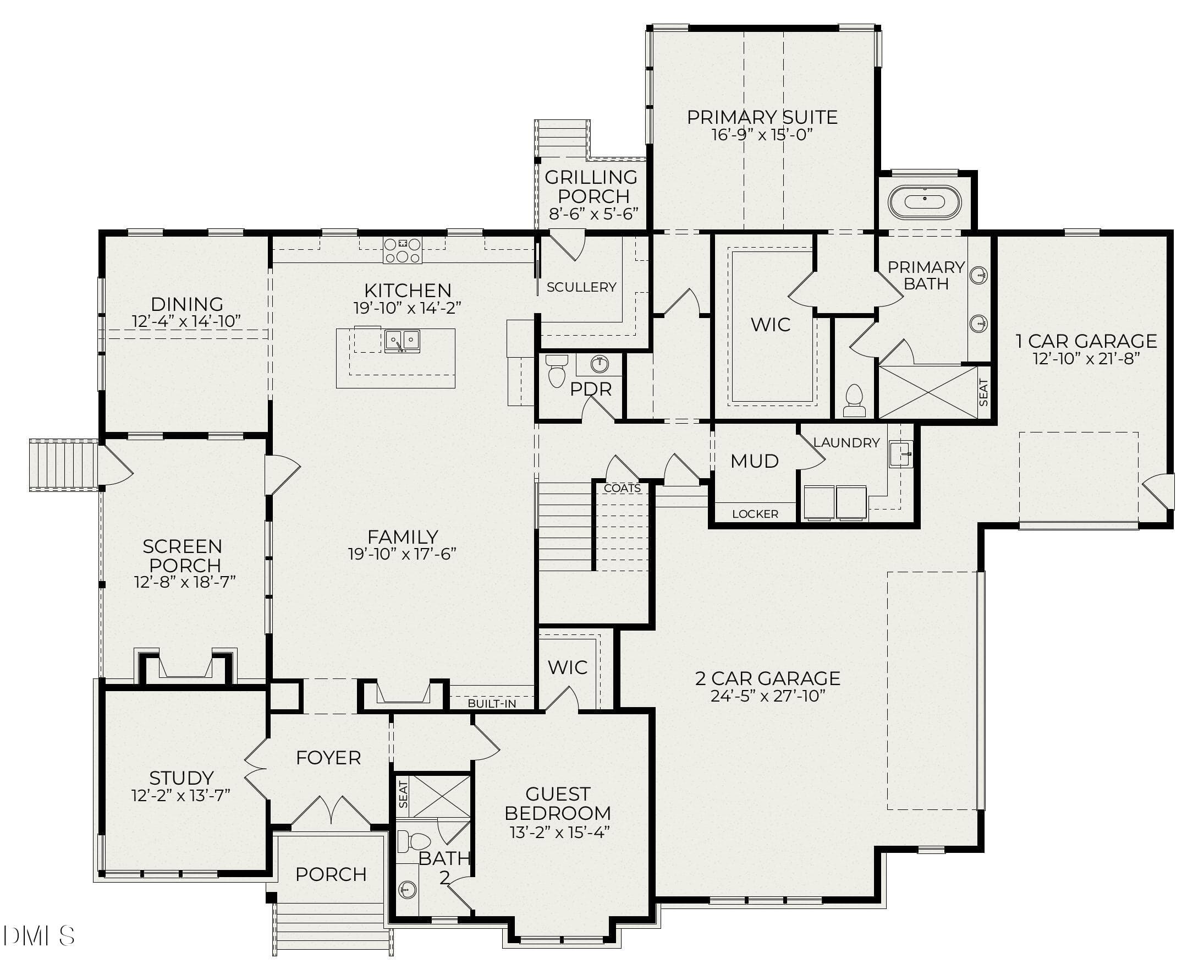 Claremont Floorplan First - 7429 Blantons Grove Way, Wake Forest, NC 27587