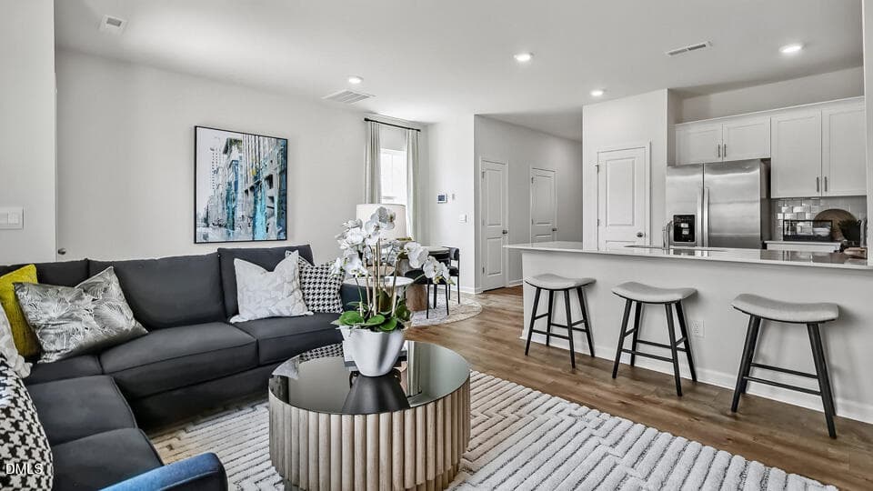 LIVING ROOM AND KITCHEN - 367 Freestall Drive, Wake Forest, NC 27587