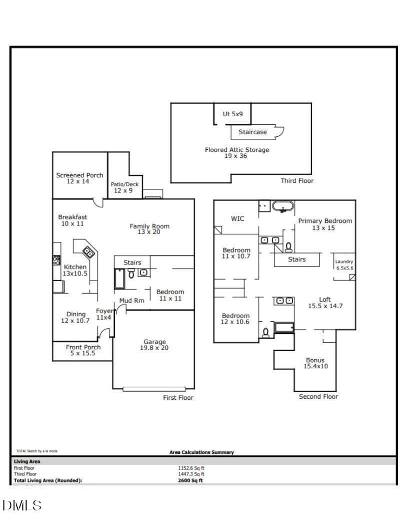 Floor Plan - 717 Laurel Spring Drive, Fuquay Varina, NC 27526