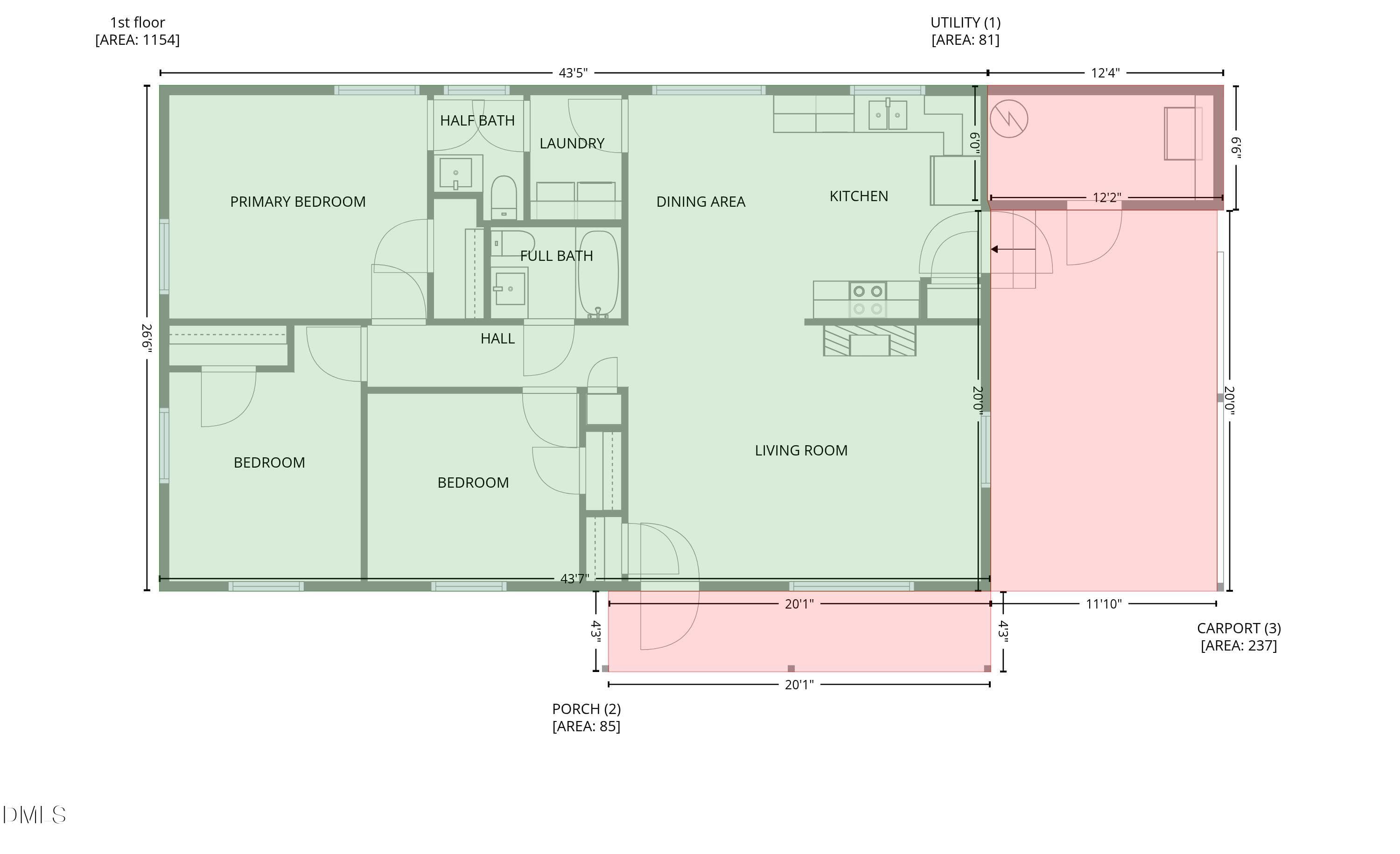 Floor plan - 2103 Michael Lane, Smithfield, NC 27577