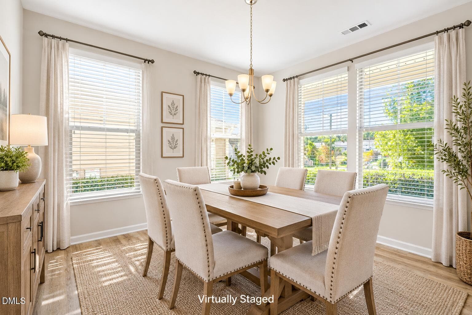 dining staged - 131 Kinnakeet Drive, Durham, NC 27704