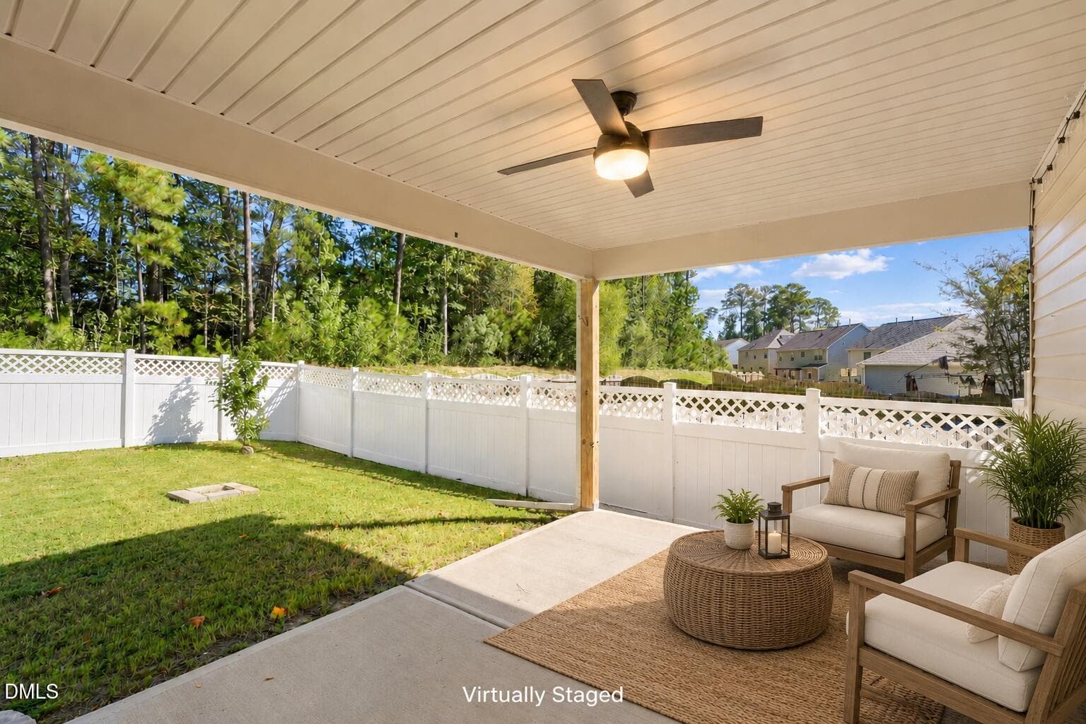 patio staged - 131 Kinnakeet Drive, Durham, NC 27704