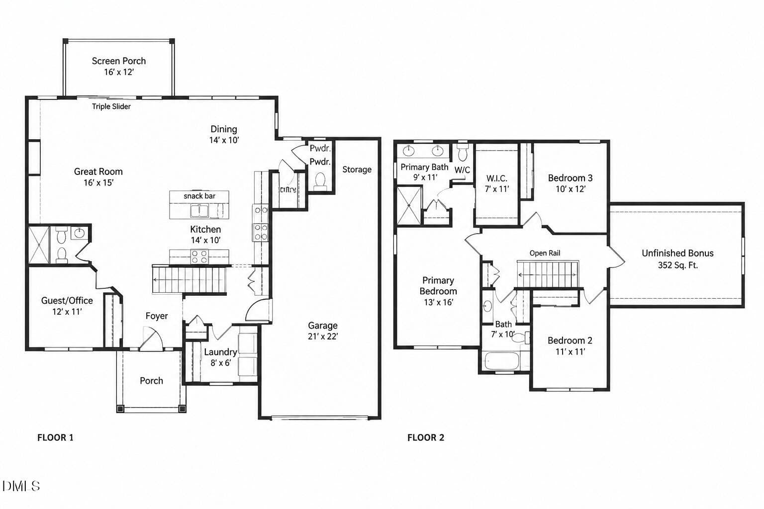 Floor Plan - 104 Spring Grove Drive, Oxford, NC 27565