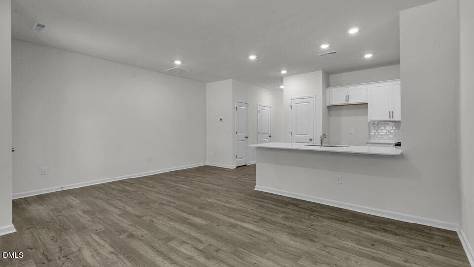 LIVING ROOM, DINING AREA, AND KITCHEN - 369 Freestall Drive, Wake Forest, NC 27587