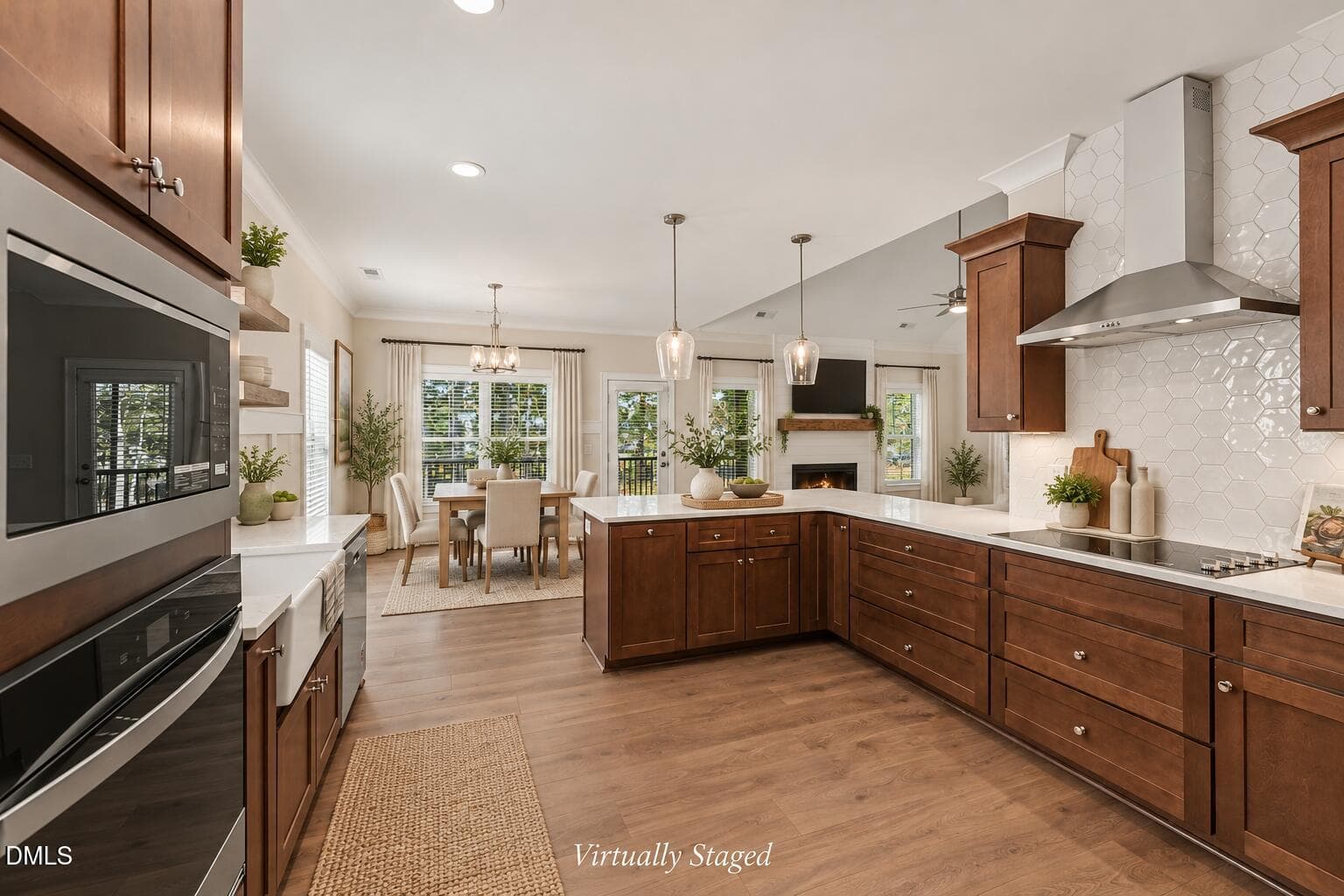 Virtually Staged Modern Farmhouse Kitche - 88 Beanie Court (31), Selma, NC 27576