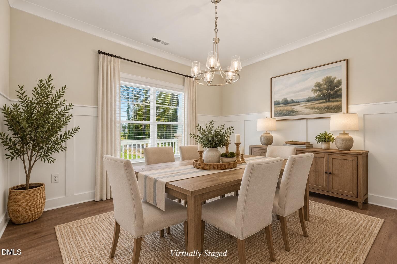 Warmly Staged Farmhouse Dining Room (1) - 88 Beanie Court (31), Selma, NC 27576