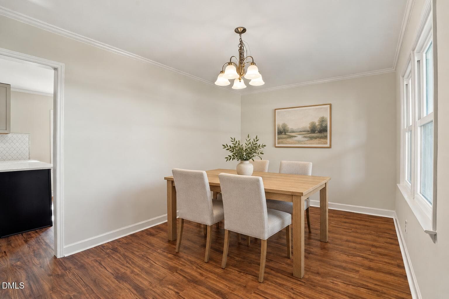 Light wood dining room staging - 11262 Nc 42, Middlesex, NC 27557