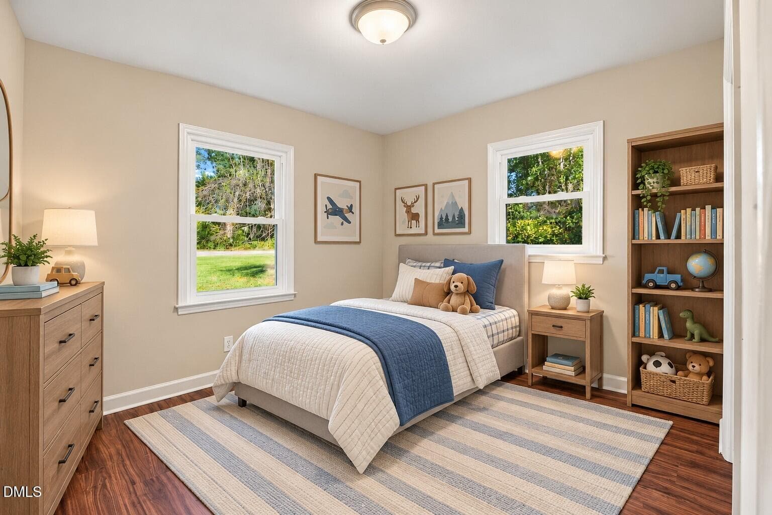 Cozy Neutral Woodland Kids’ Bedroom - 11262 Nc 42, Middlesex, NC 27557