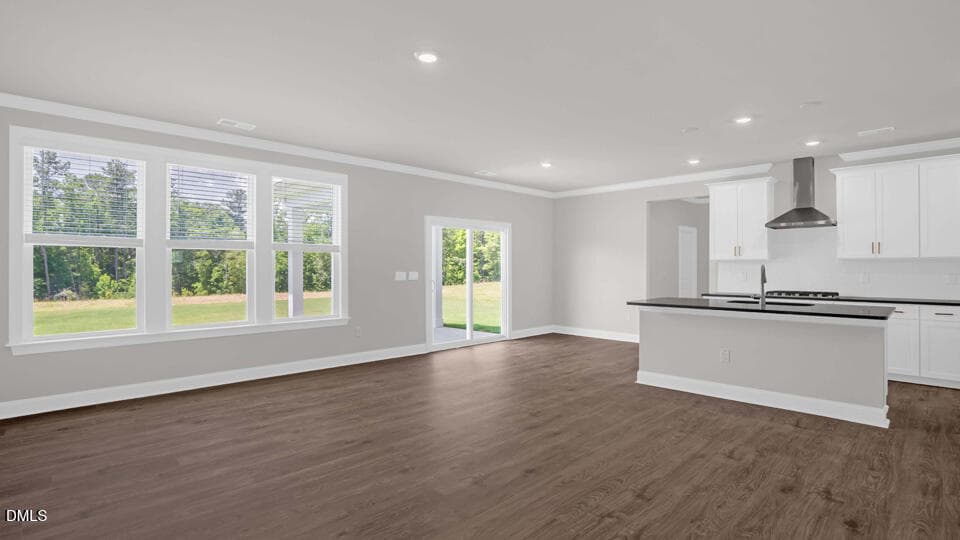 FAMILY ROOM, BREAKFAST AREA, AND KITCHEN - 2337 Horton Park Drive, Apex, NC 27539