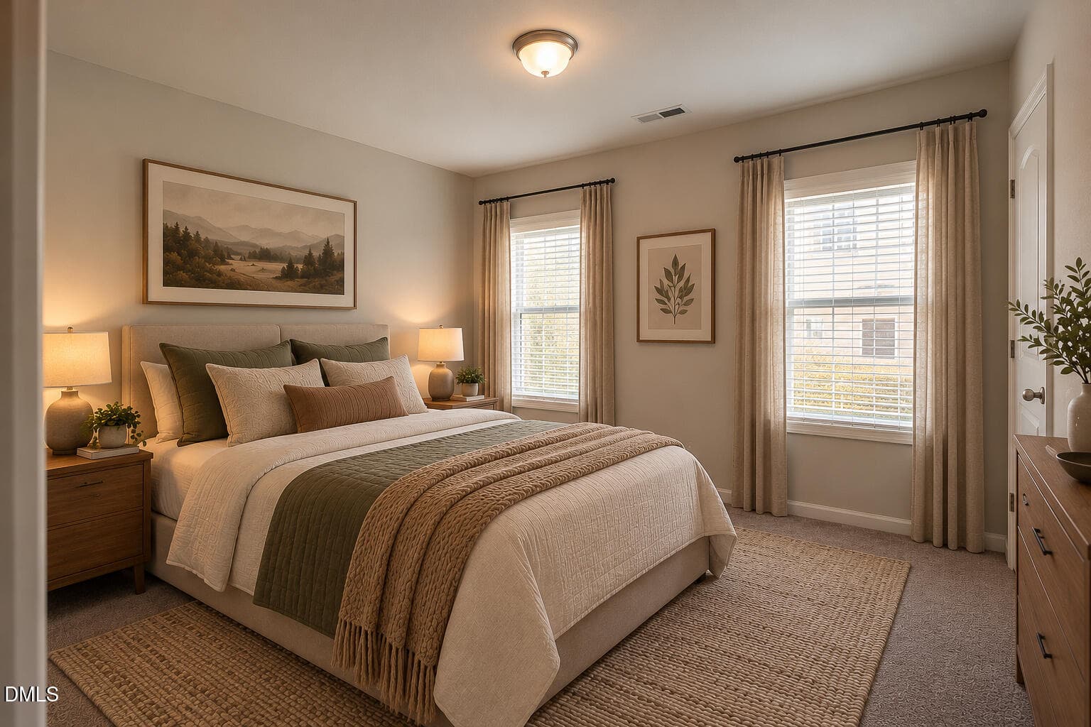 Cozy Neutral Bedroom Retreat - 262 S Raleigh Street, Angier, NC 27501