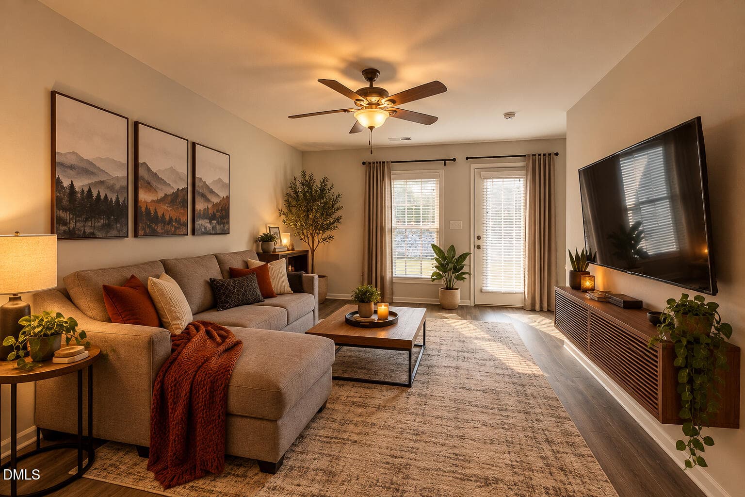 Warm Modern Living Room Retreat - 262 S Raleigh Street, Angier, NC 27501