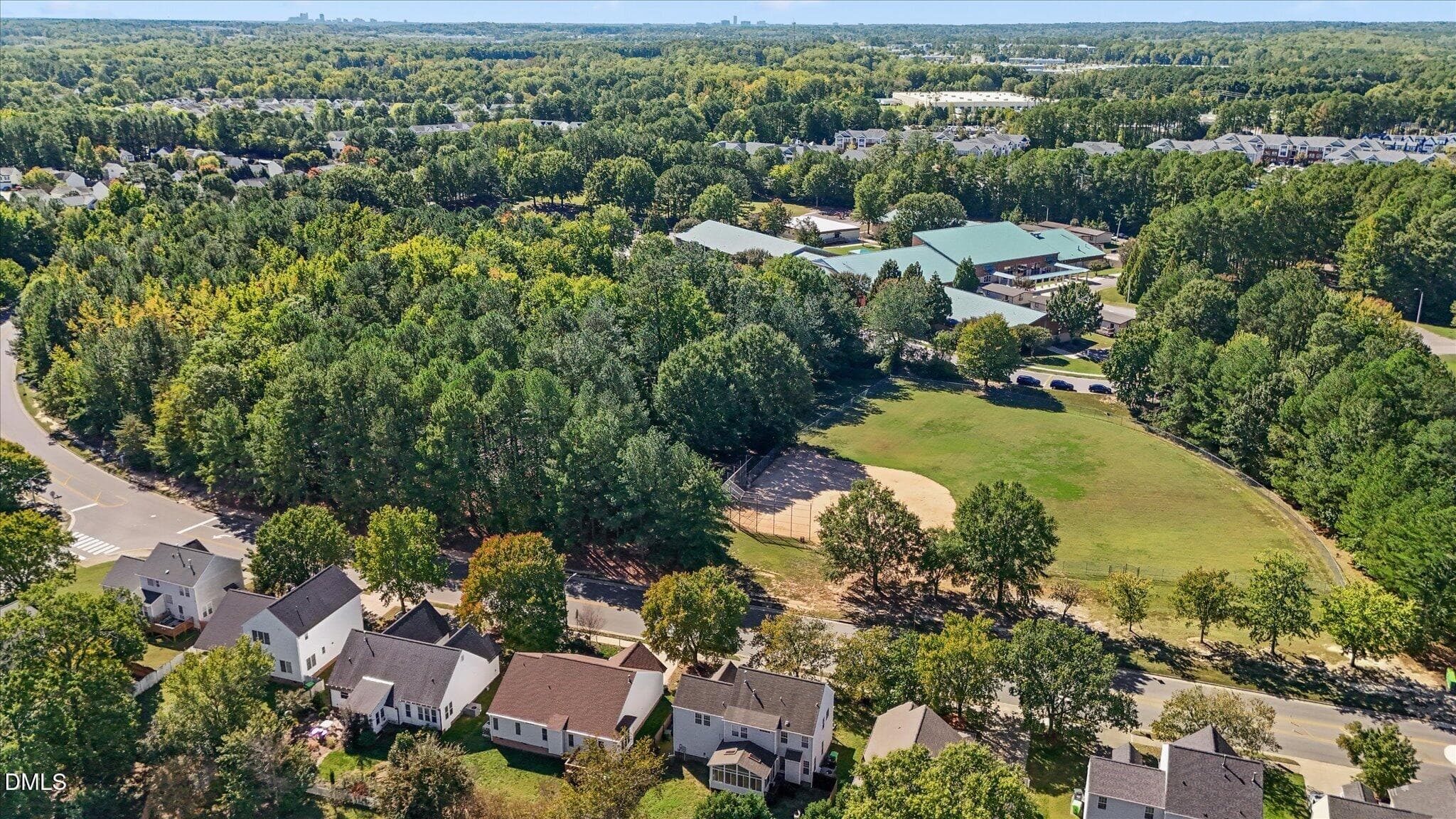 Aerial View - 8516 Wild Wood Forest Drive, Raleigh, NC 27616