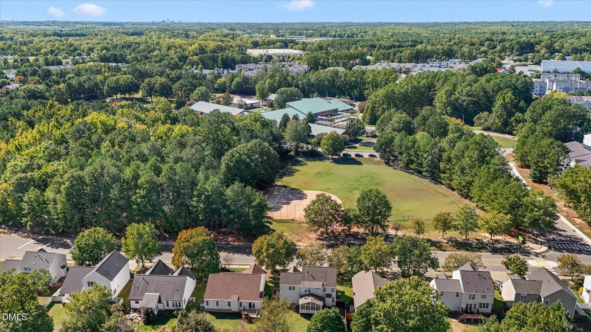 Aerial View - 8516 Wild Wood Forest Drive, Raleigh, NC 27616