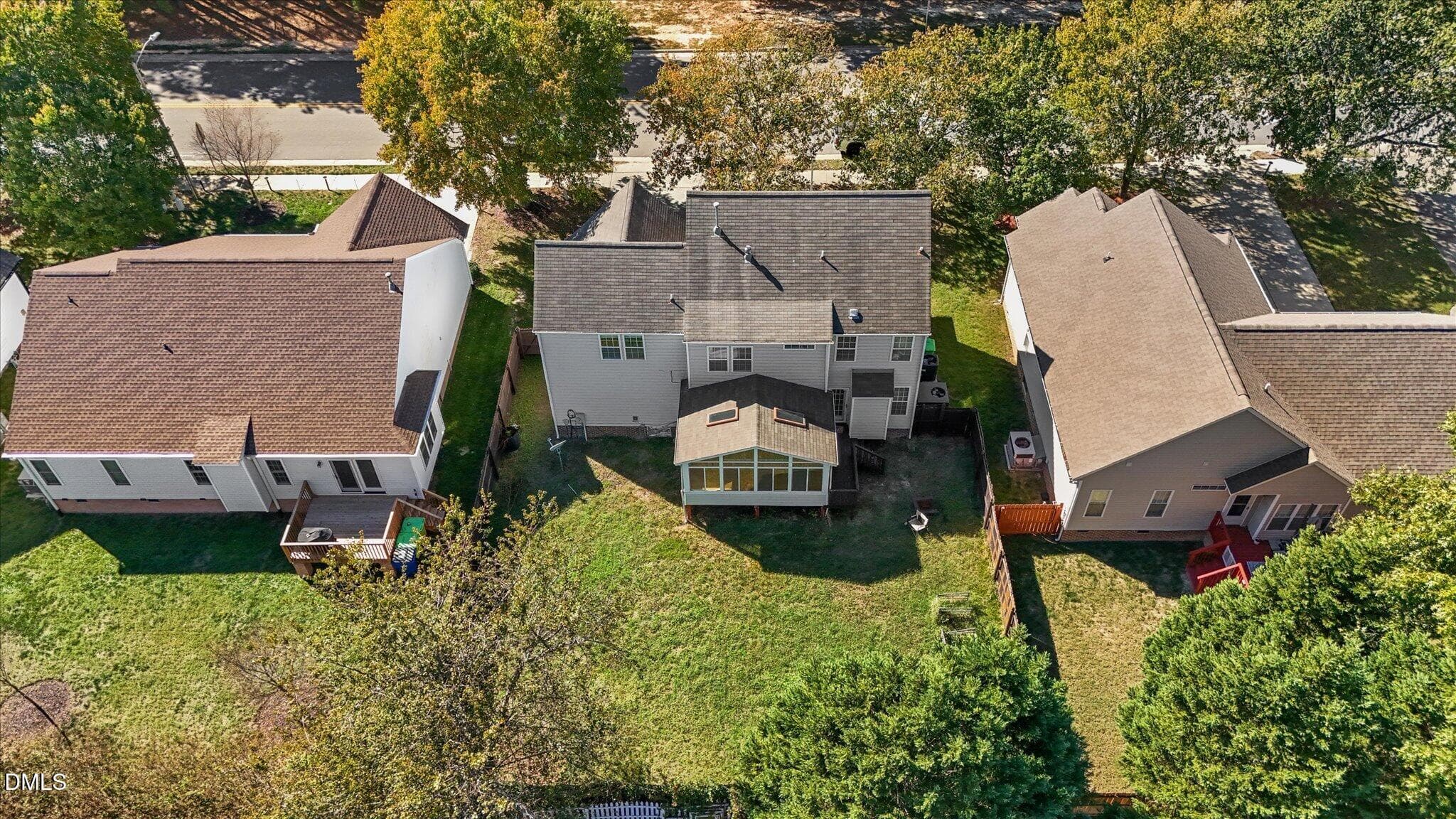 Aerial View - 8516 Wild Wood Forest Drive, Raleigh, NC 27616