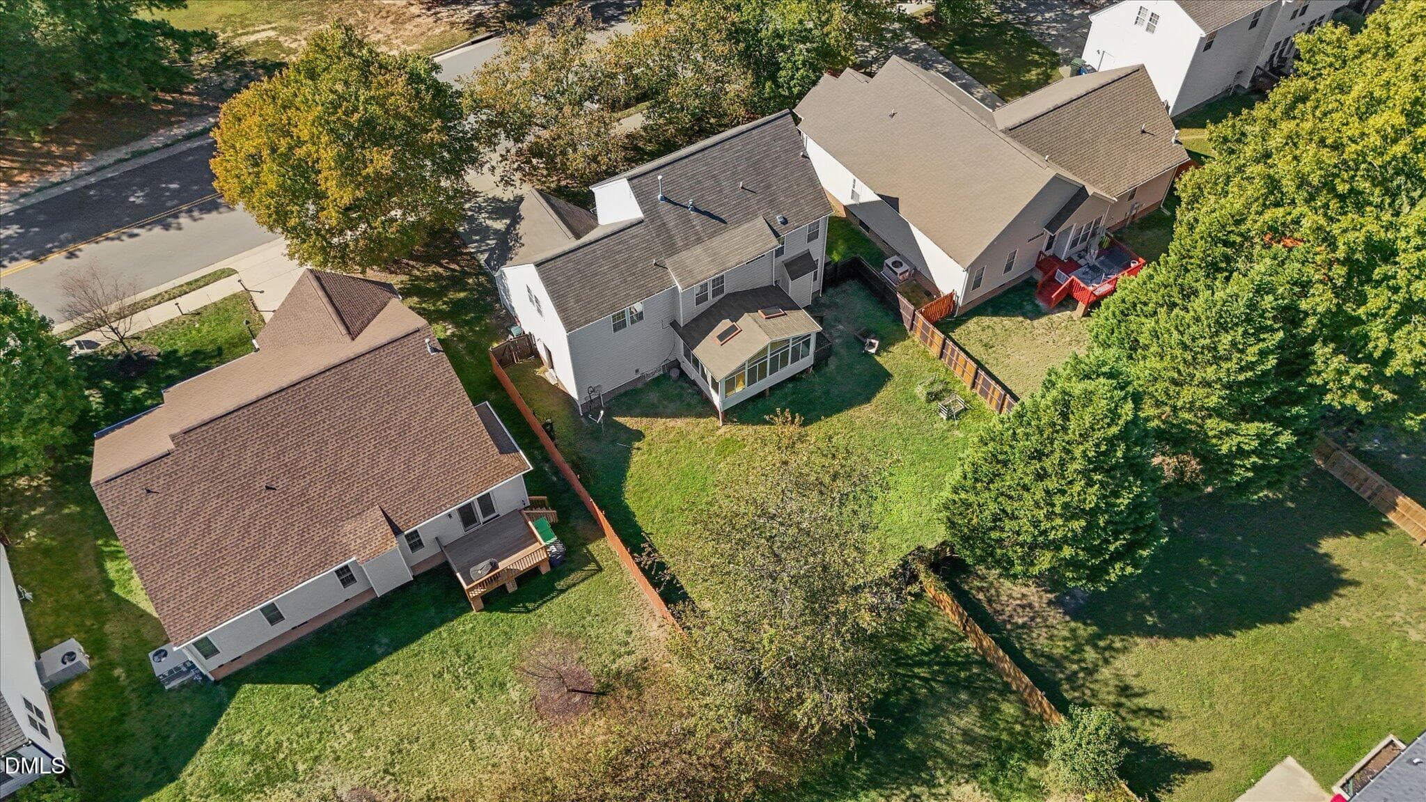 Aerial View - 8516 Wild Wood Forest Drive, Raleigh, NC 27616