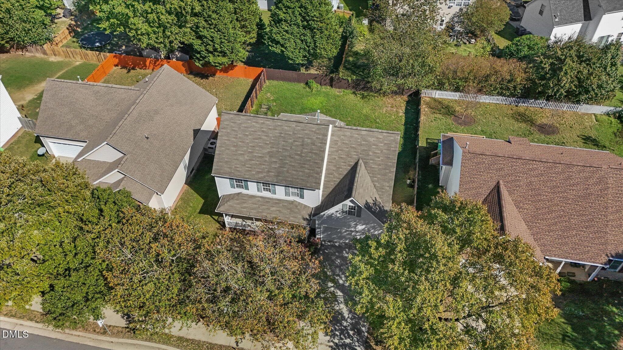 Aerial View - 8516 Wild Wood Forest Drive, Raleigh, NC 27616