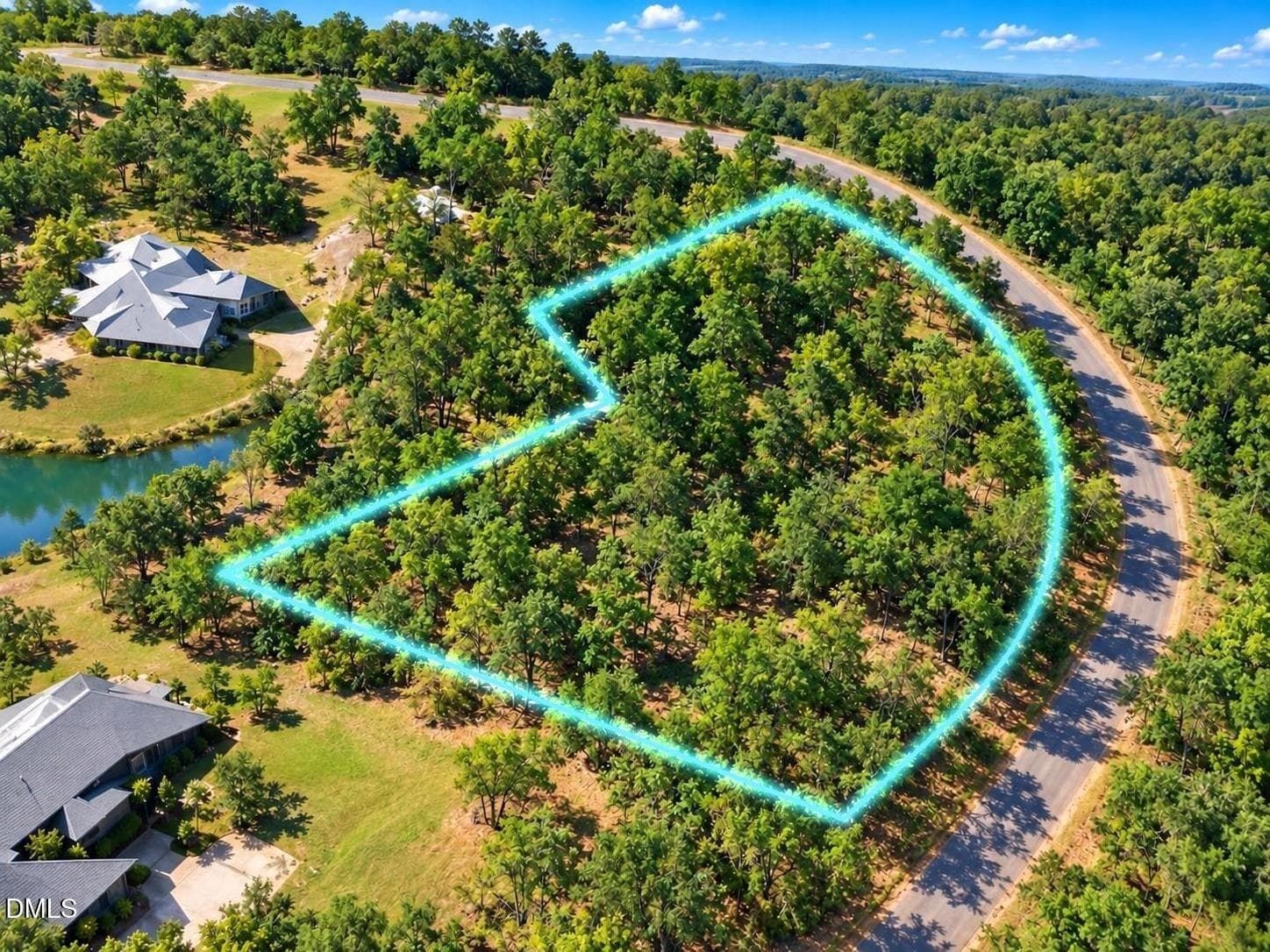 Macon-NC-2.16ac-Drone-216-outline - 0 N Robinson Ferry Road, Macon, NC 27551