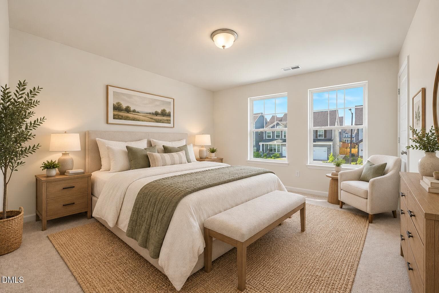 Curtain-Free Scandinavian Bedroom Retrea - 417 Marthas View Way, Wake Forest, NC 27587