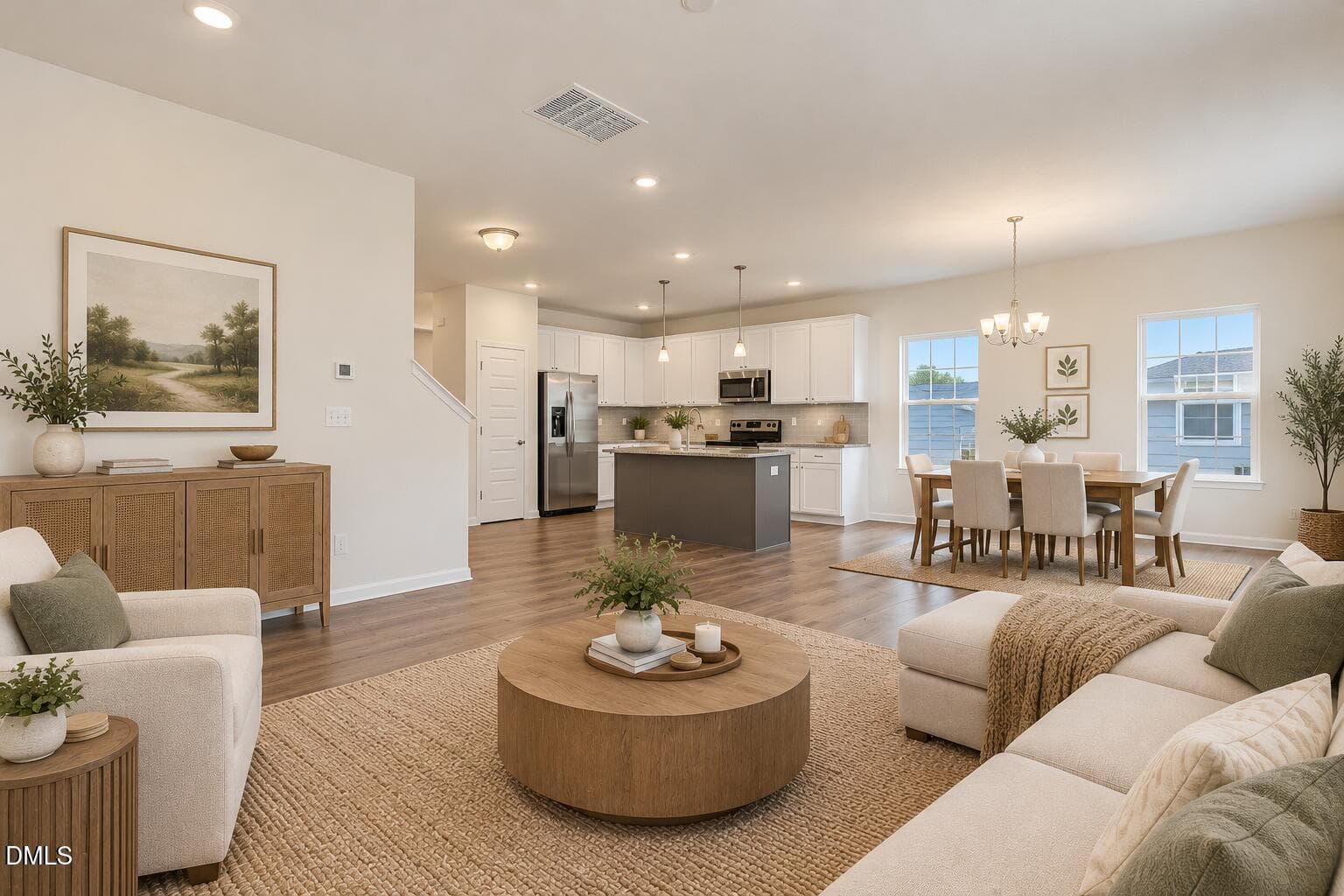 Bright Open-Concept Farmhouse Interior - 417 Marthas View Way, Wake Forest, NC 27587